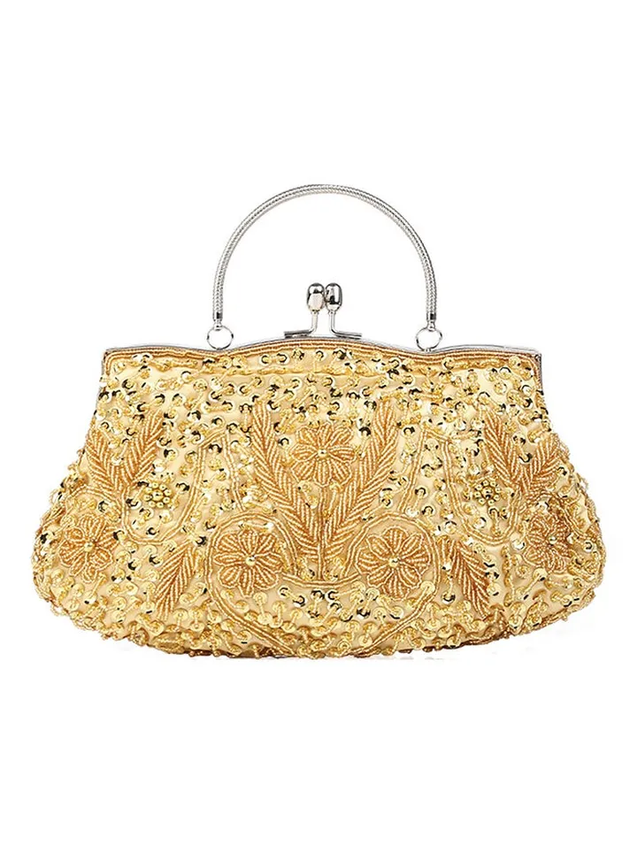 Trendy Evening Clutch Bag Gold