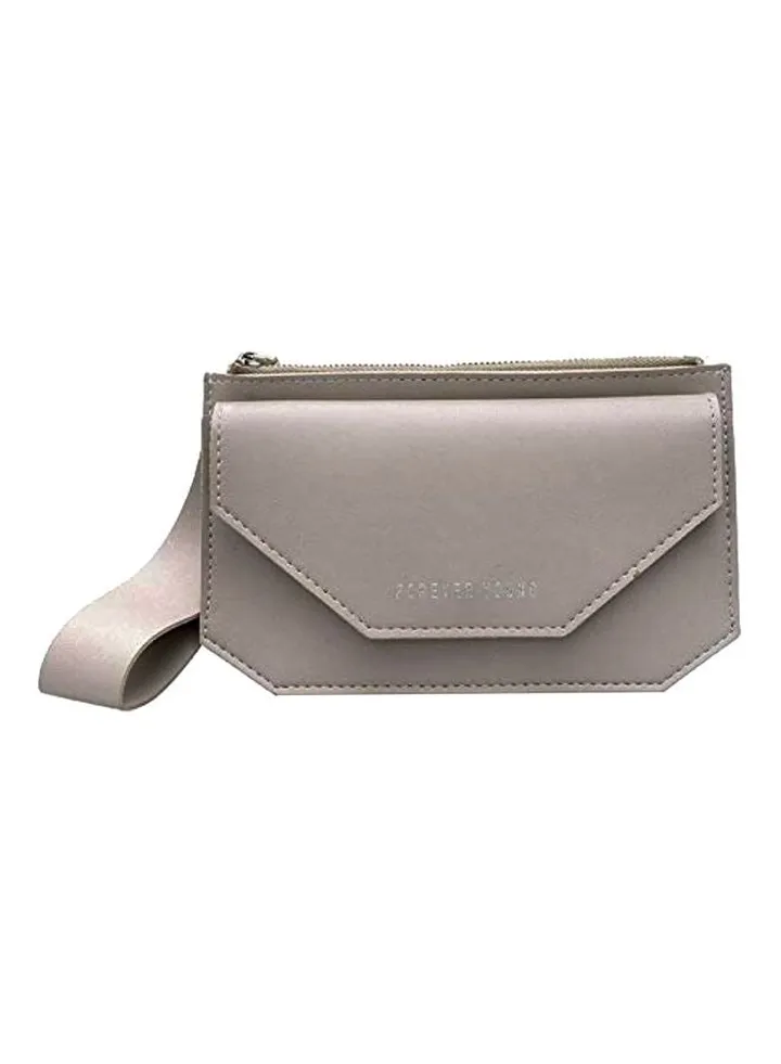 PU Leather Clutch Grey