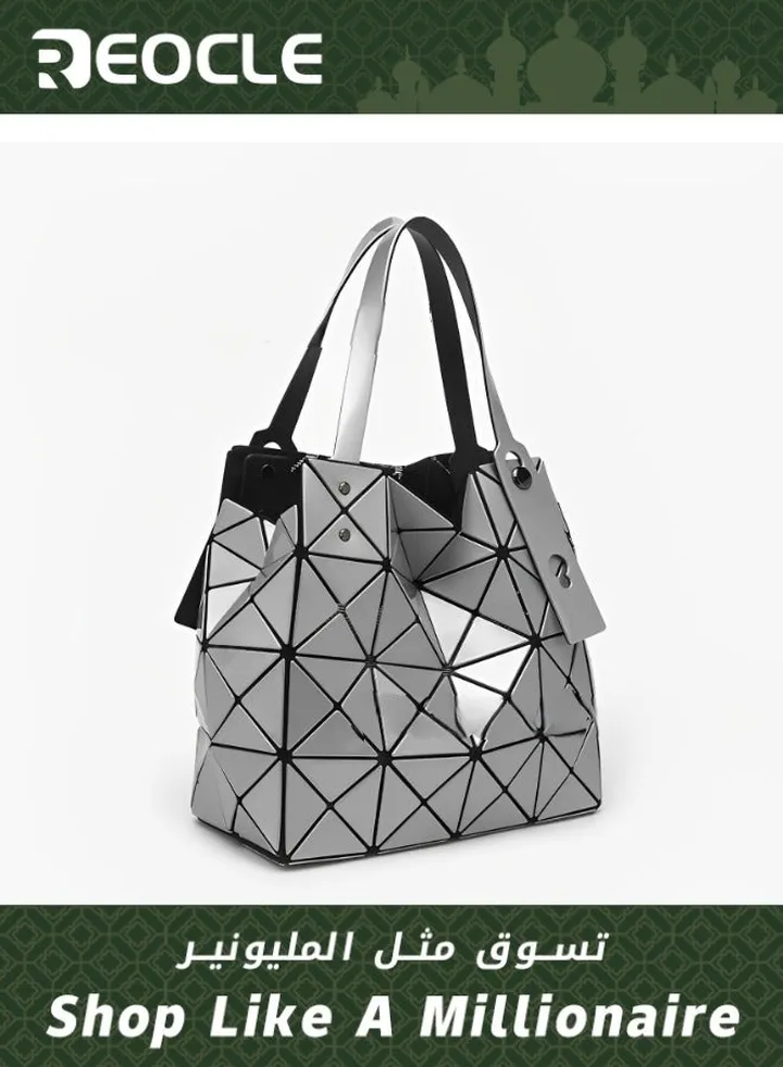 Shoulder Handbag Women's Bag Armpit Bag, Geometric Rhombus Bag Diamond Bag Mini Small Square Box Fashionable and Simple