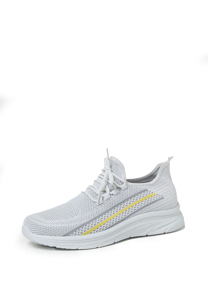 Cobblerz Men's Lace-up Low Top Sneakers WHITE