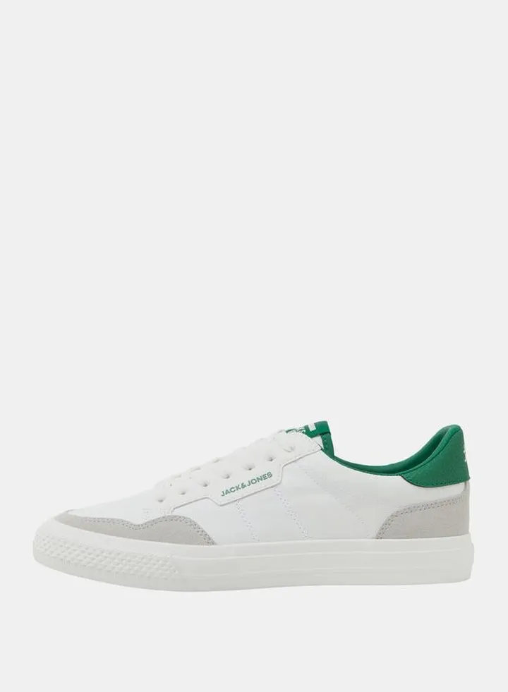 Contrast Detail Lace Up Sneakers