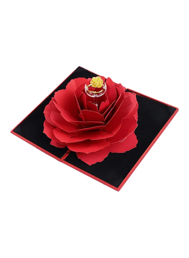 Rotating Rose Ring Box