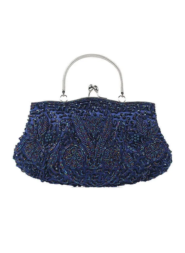 Trendy Evening Clutch Bag Blue
