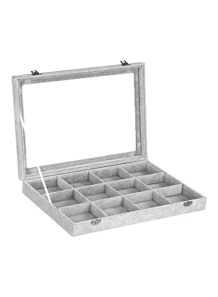 Velvet Jewelry Organizer Case