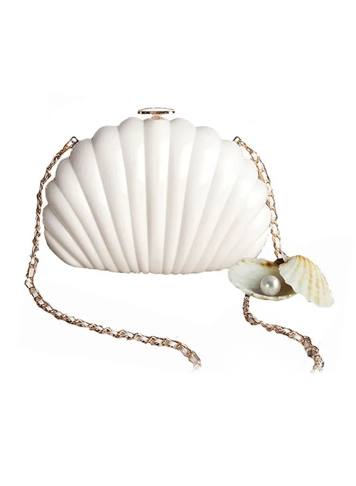 Elegant Lightweight Bowler Bag White