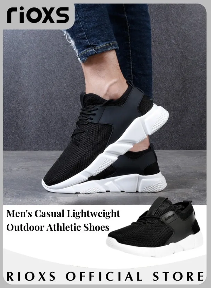 Men's Athletic Casual Hiking Shoes Lightweight Outdoor Running Shoes Mesh Breathable Fashion Sneakers
