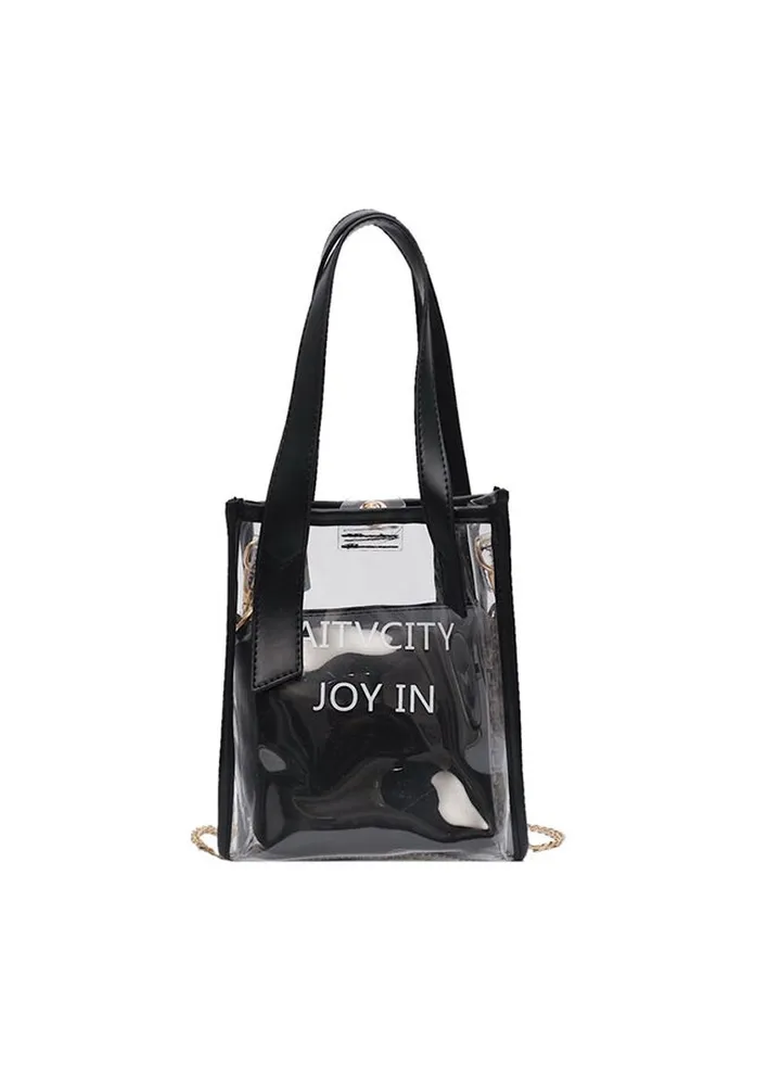 Fashion Casual Lightweight Zipper Closure Bag Black