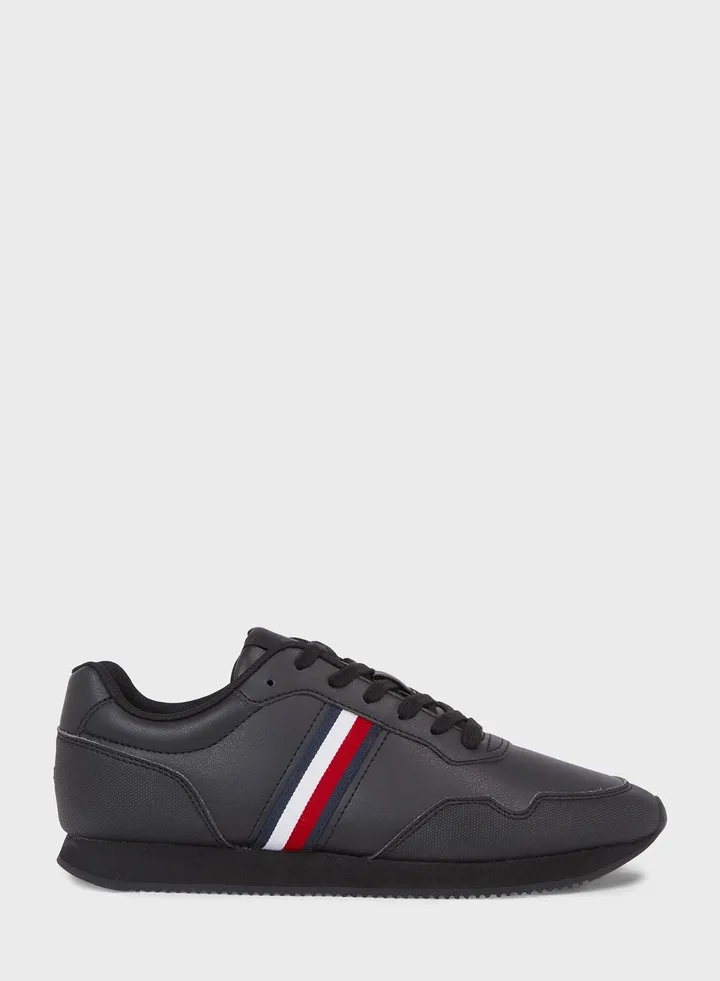 Striped Lace Up Sneakers