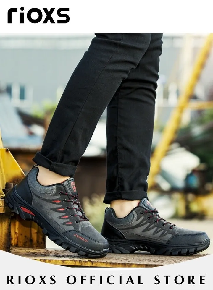 Men's Athletic Casual Hiking Shoes Lightweight Outdoor Running Shoes Mesh Breathable Fashion Sneakers