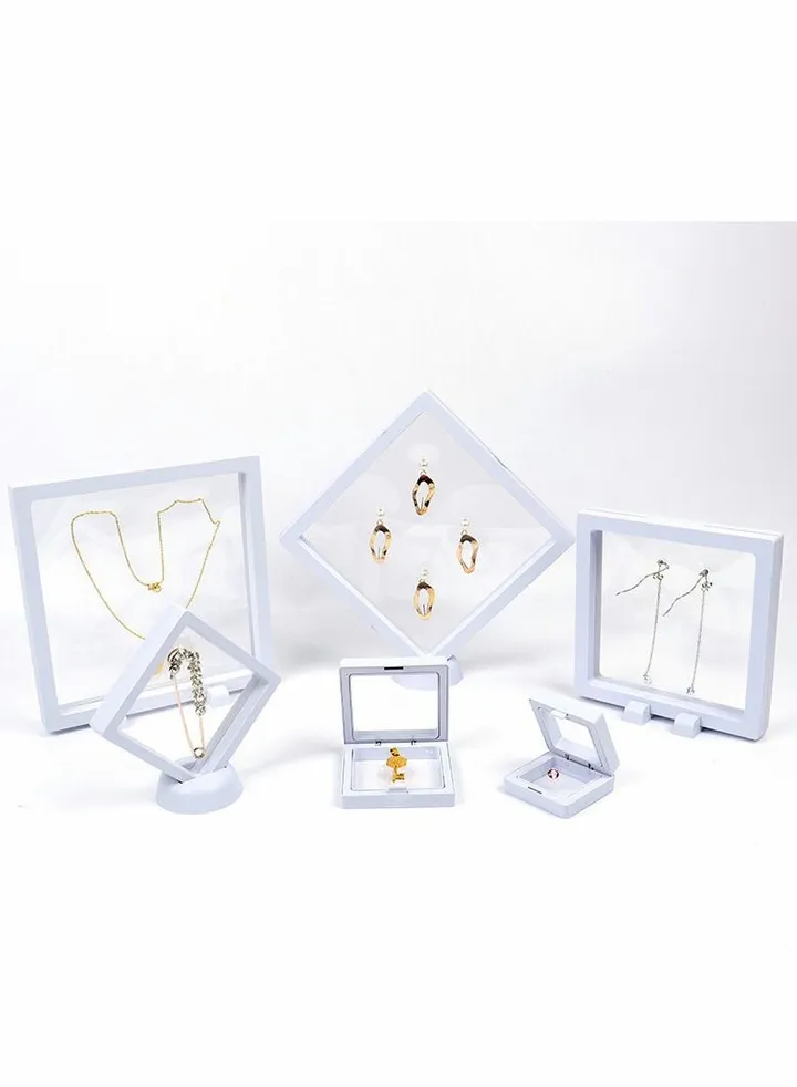 3Pcs/set Transparent PE film suspension storage jewelry box