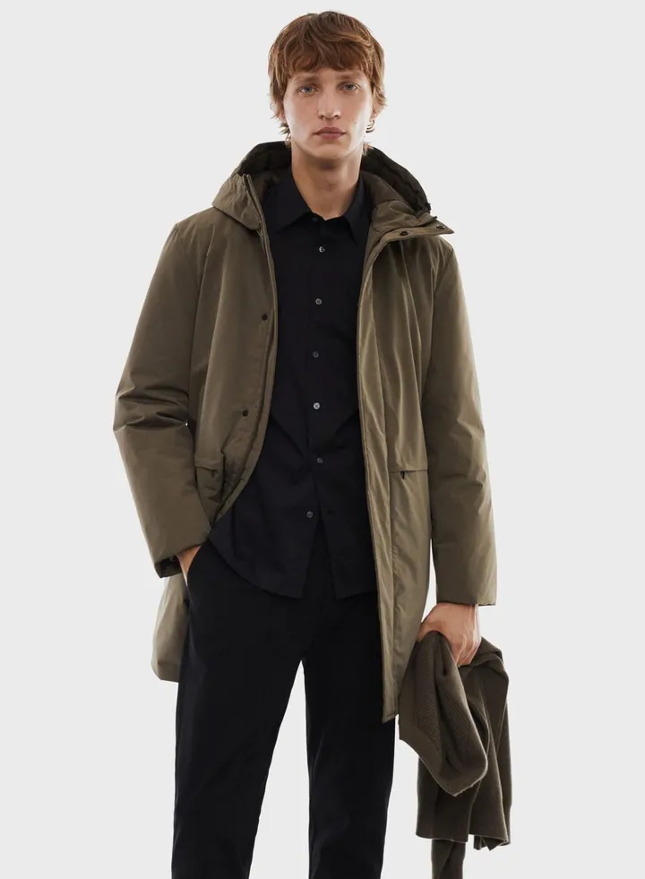 Water-Repellent Trench Coat