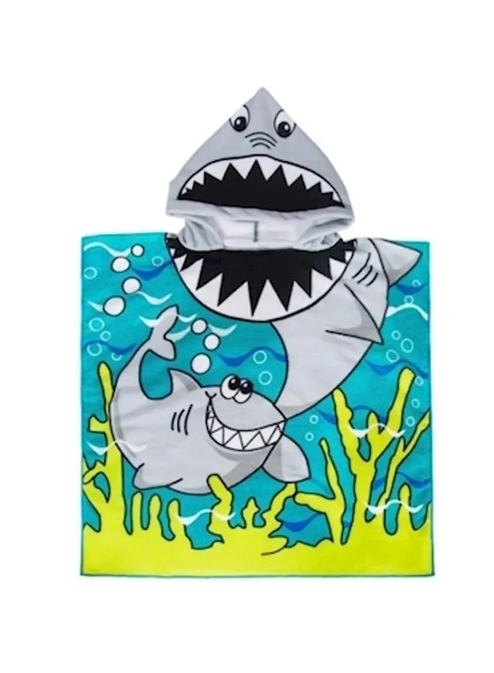 Cartoon Design Hooded Bath Towel Multicolour 24inch