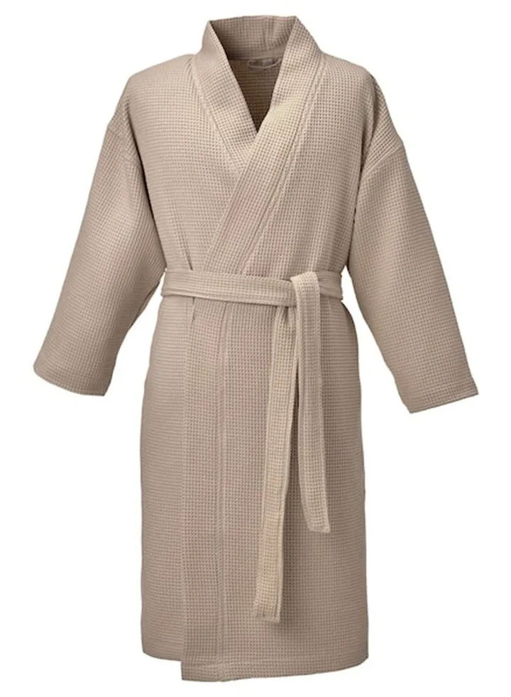 Bath robe beige L/XL