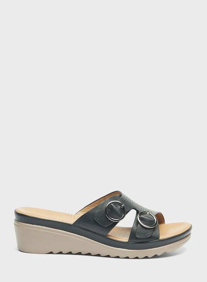 Multi Strap Wedge Sandals