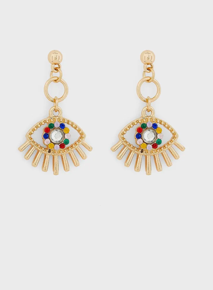 Evil Eye Drop Earrings