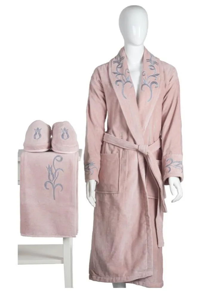 Bathrobe Flower Rosy Person