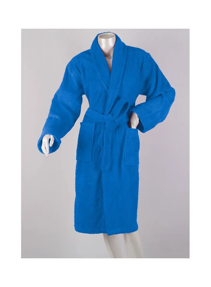 Egyptian Cotton Bathrobe Blue