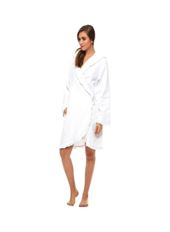 Hooded Bathrobe White