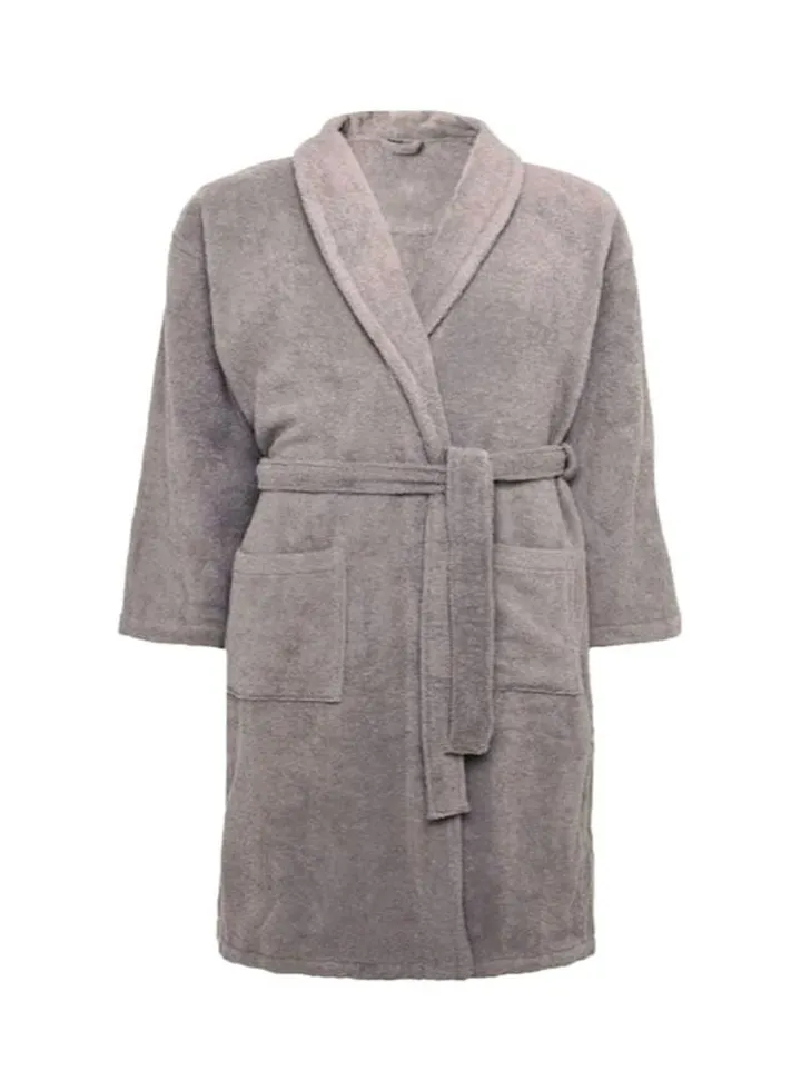 Egyptian Cotton Bathrobe Grey