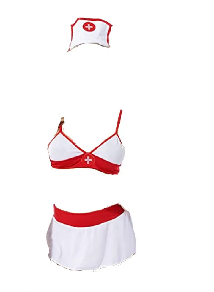 Women Nurse Costume Lingerie Outfits for Cosplay Nightwear.