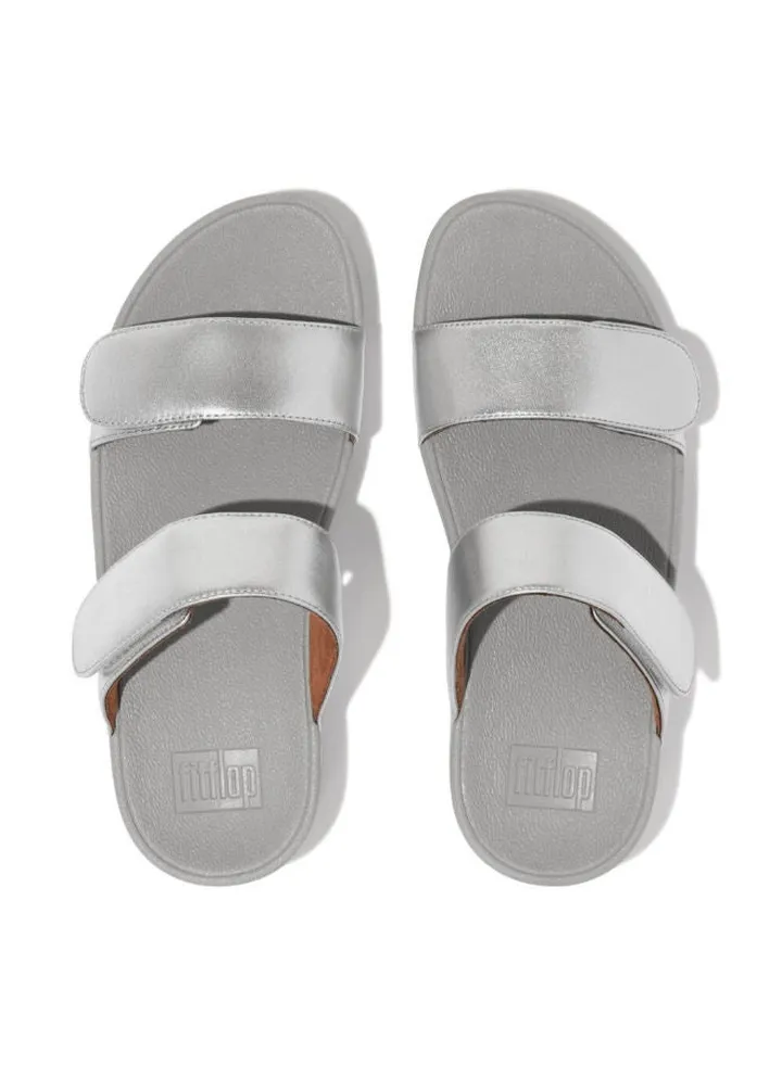 Fitflop Ladies Lulu Leather Slides FV6-011 Silver