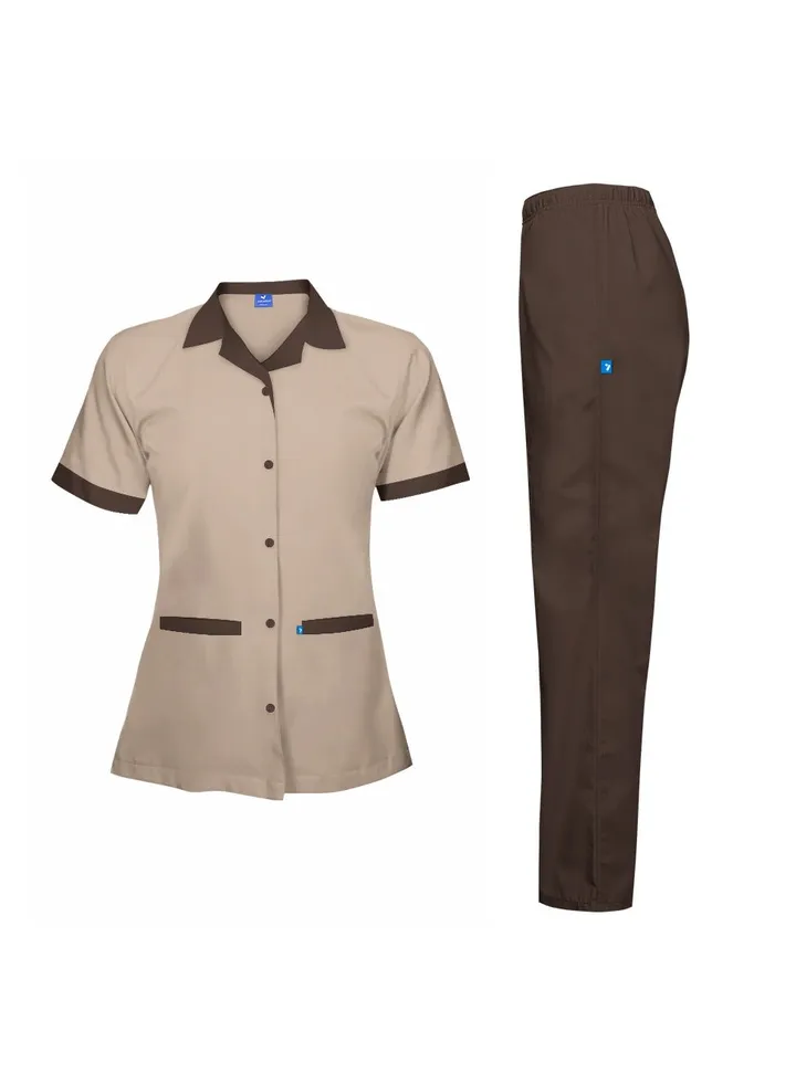 Just Adore Cleaners Uniform Short Sleeve Shirt & Pant Set