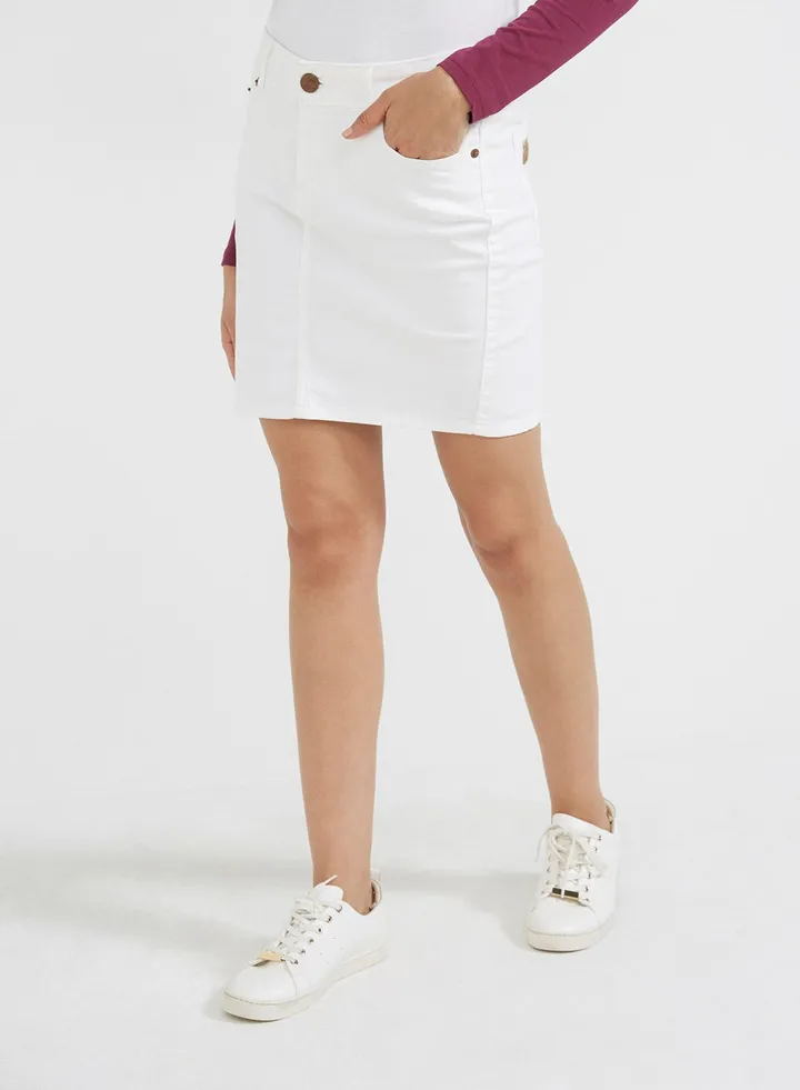 Stretchable Skirt White