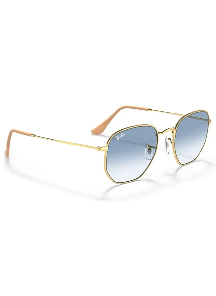 Hexagonal Flat Lenses Sunglasses-Lens Size-54Mm