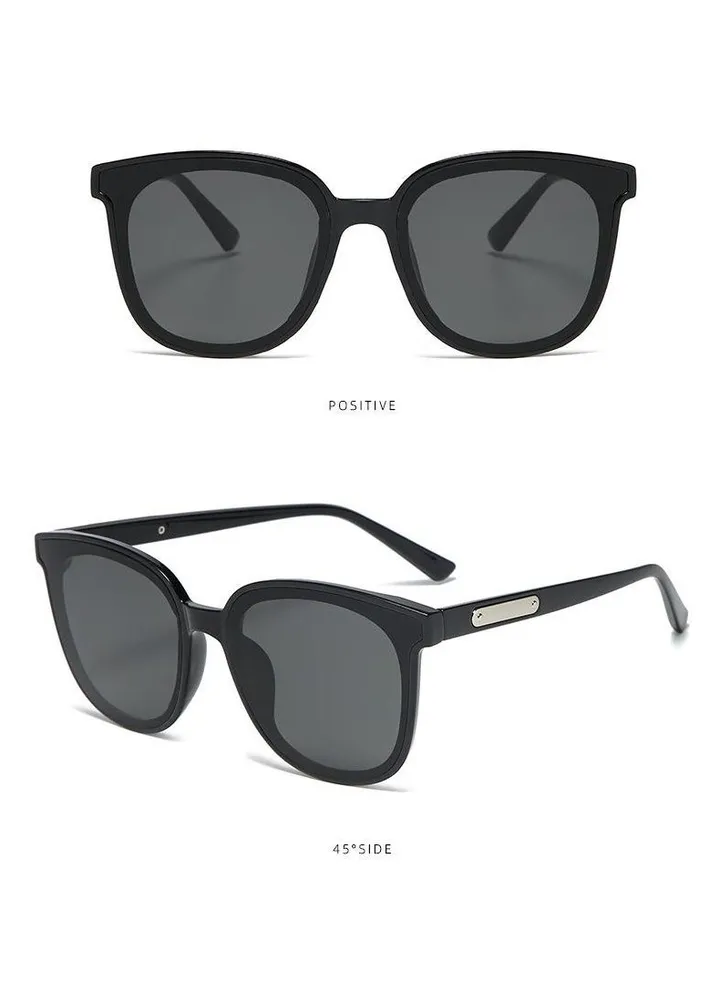 Unisex Fashion Sunglasses European - Black Grey
