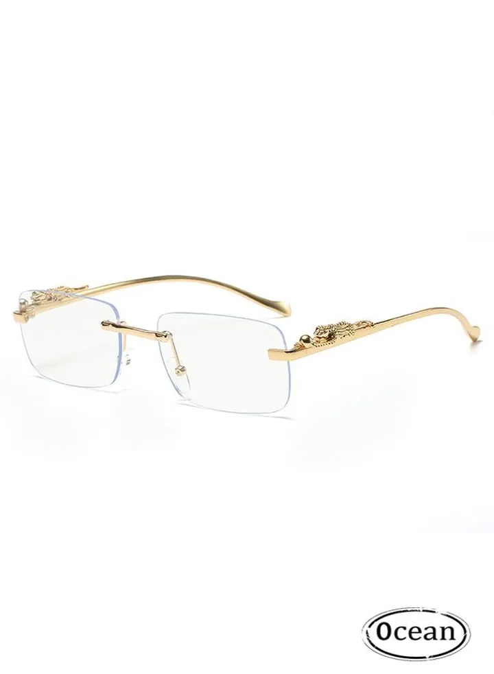 Stylish Cheetah Metal Head Sunglasses