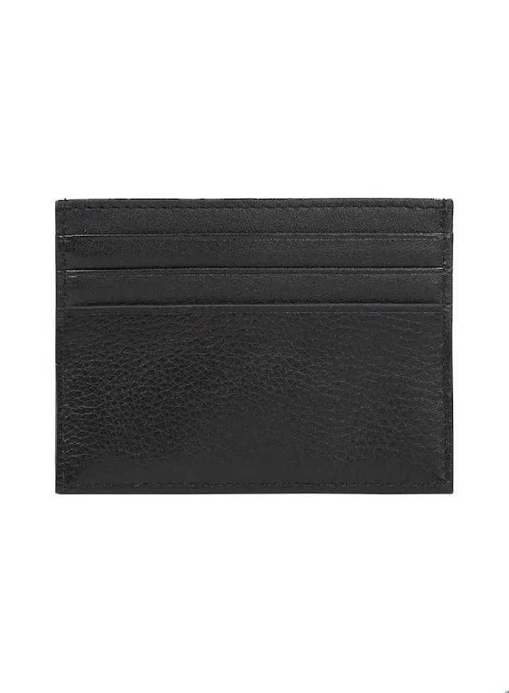 Men's Premium Leather Credit Card Holder - Leather, Black