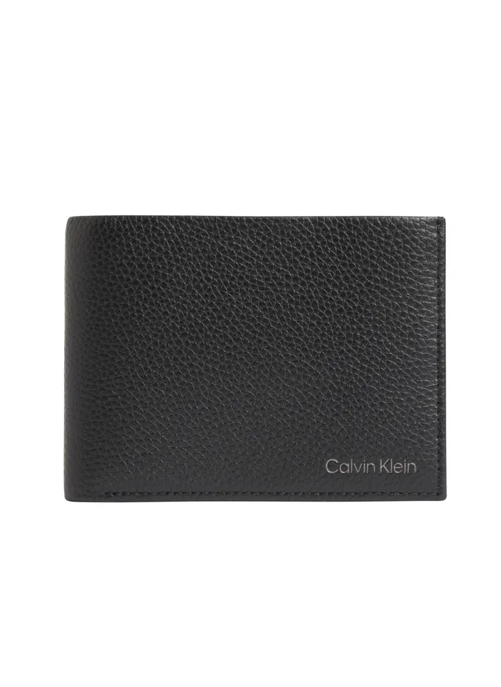 Men's Leather RFID Billfold Wallet, Black