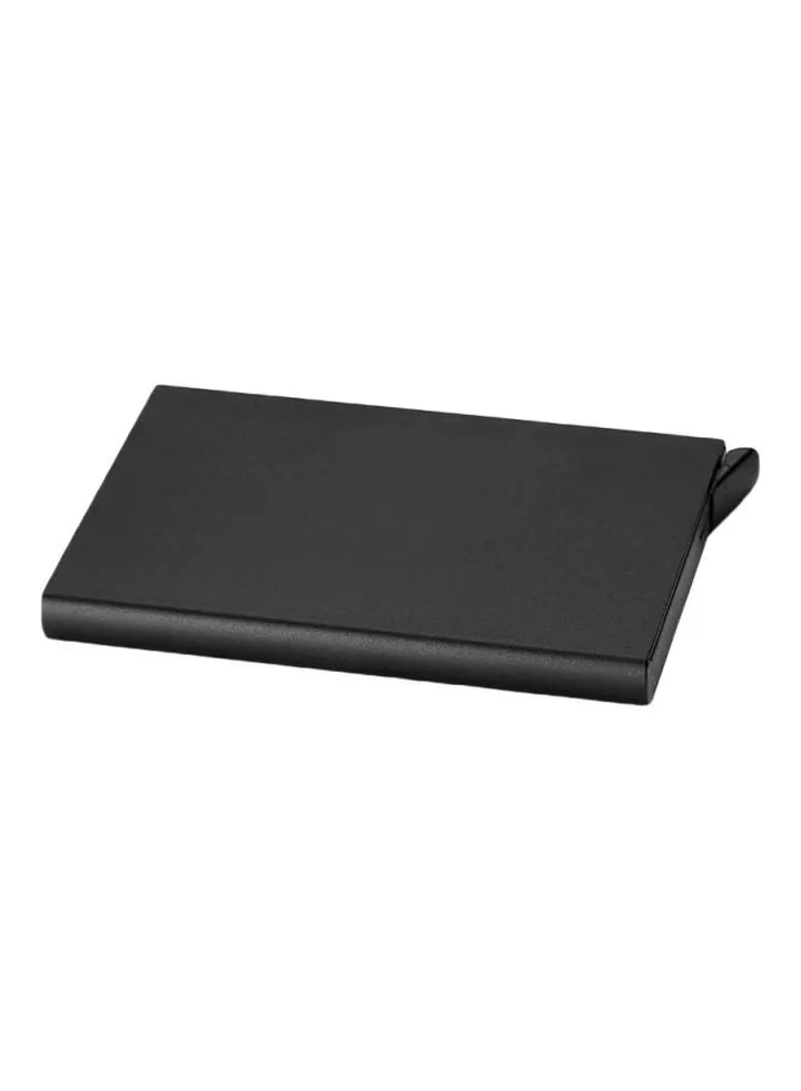 Aluminium Mens Card Holder Black