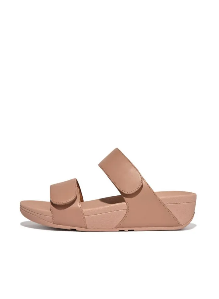 Fitflop Ladies Lulu Leather Slides FV6-137 Beige