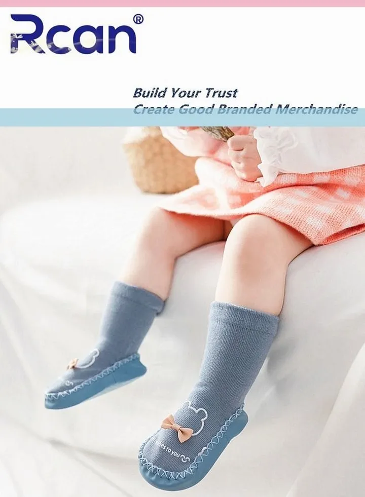Cute Soft Warm Non-slip Toddler Floor Baby Long Barrel Cotton Socks