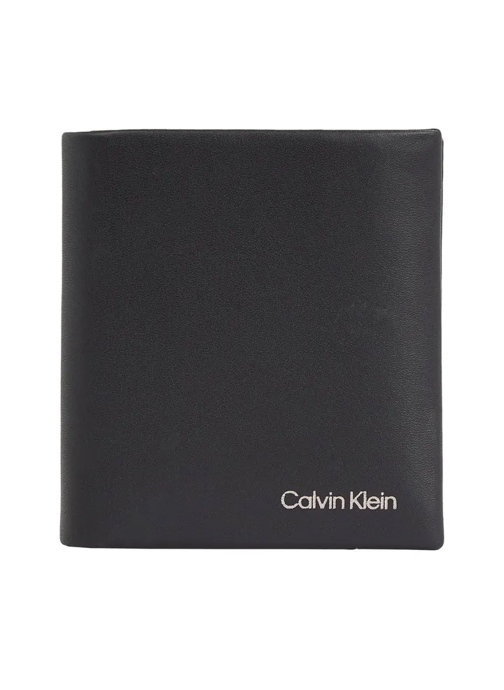 Men's Trifold Wallet - Leather, Black