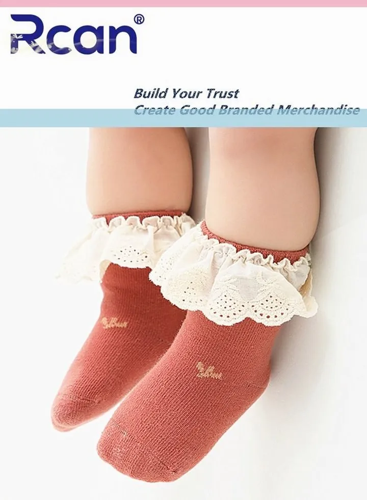 Cute Soft Warm Jacquard Mid Tube Baby Cotton Socks