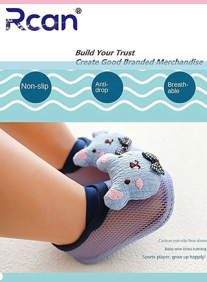 Baby Mesh Lightweight Cartoon Toddler Shoes for Children Nonslip Sof Soft Bottom Floor Socks Summer Suitable for Kindergarten Indoor And Outdoor