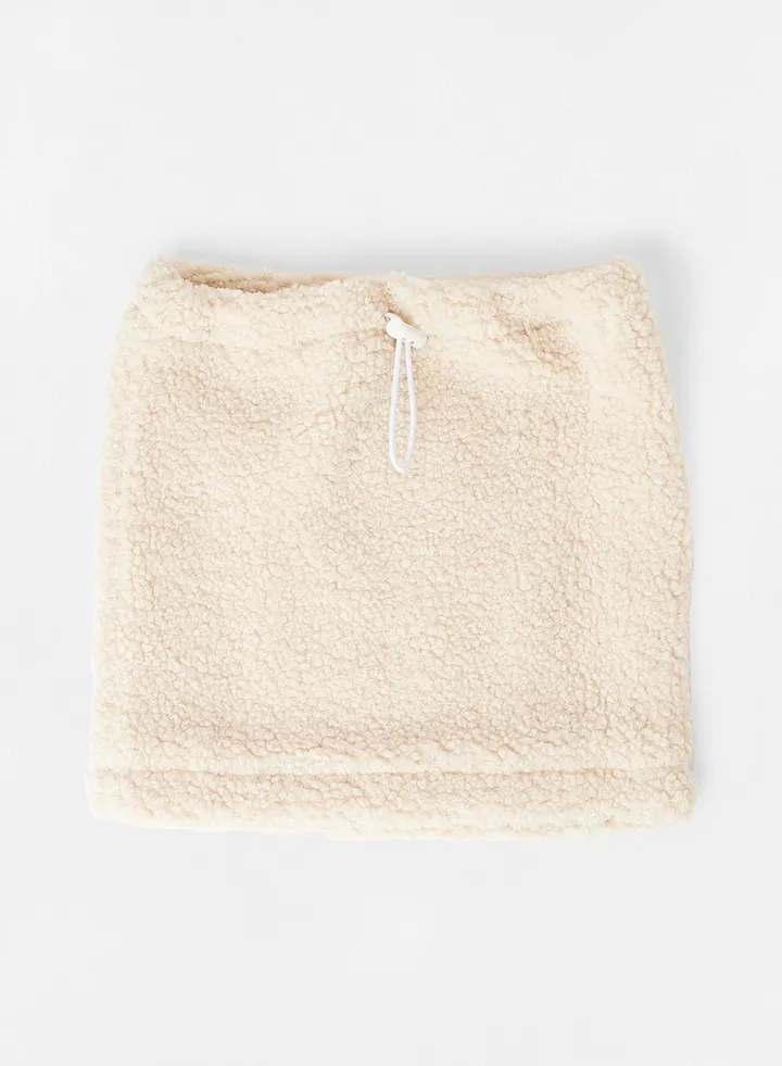 Drawcord Hijab Cap Beige