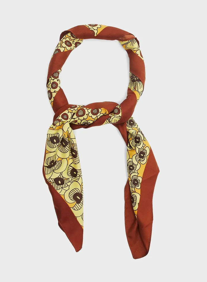 Floral Print Scarf