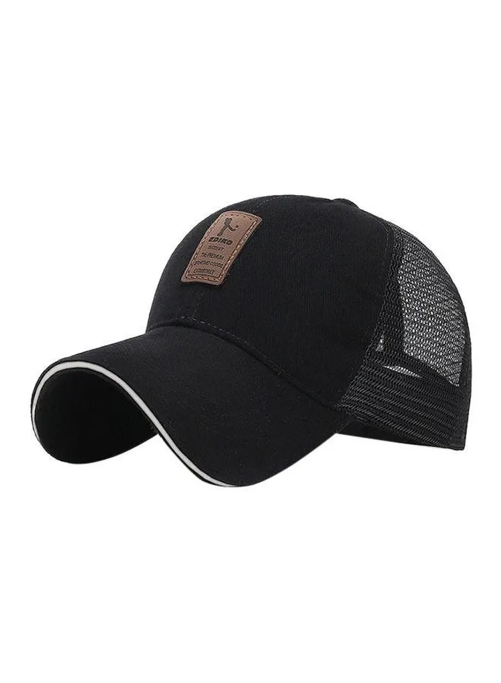 Baseball Snapback Cap Black