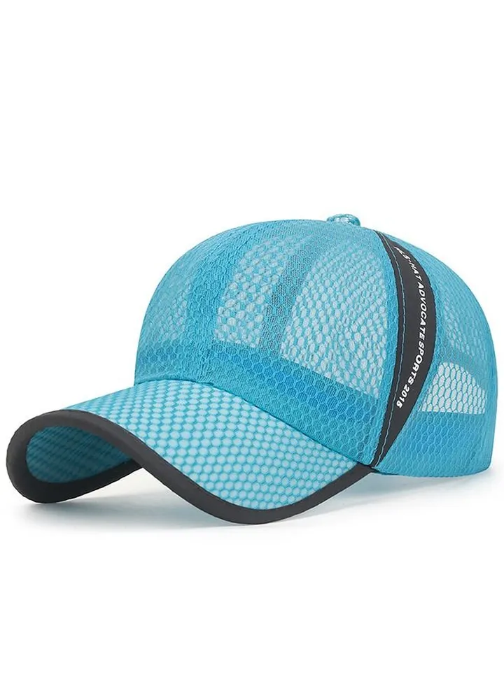 Adjustable Strip Sport Cap Light Blue