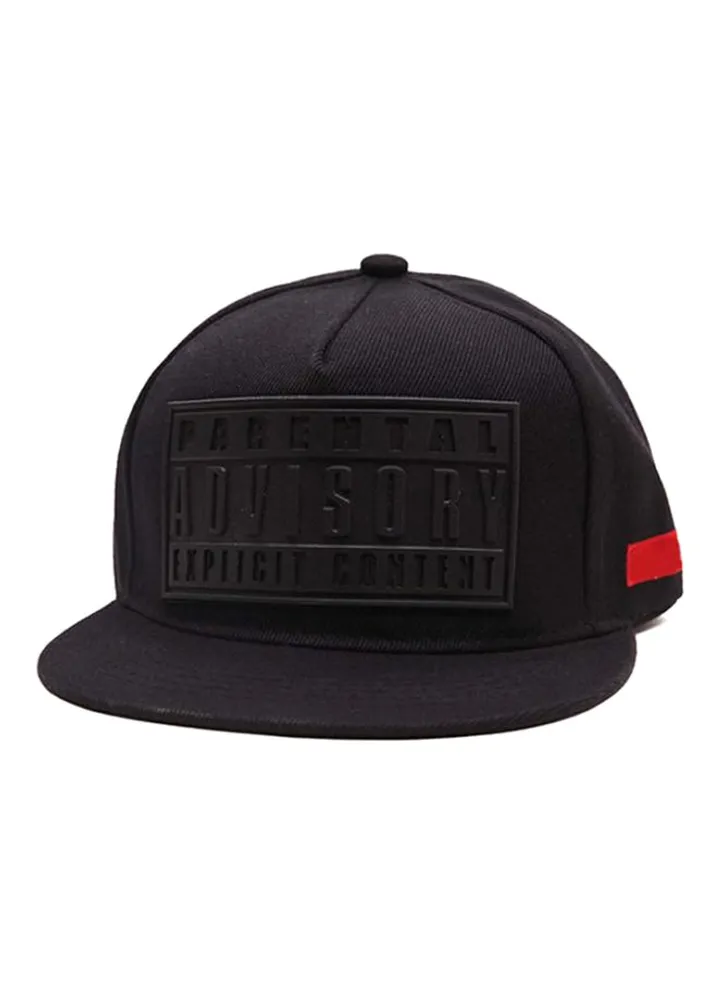 Parental Advisory Snapback Baseball Cap Black