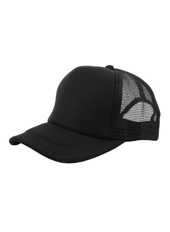 Trucker Mesh Baseball Outdoor Sunshade Cap Black