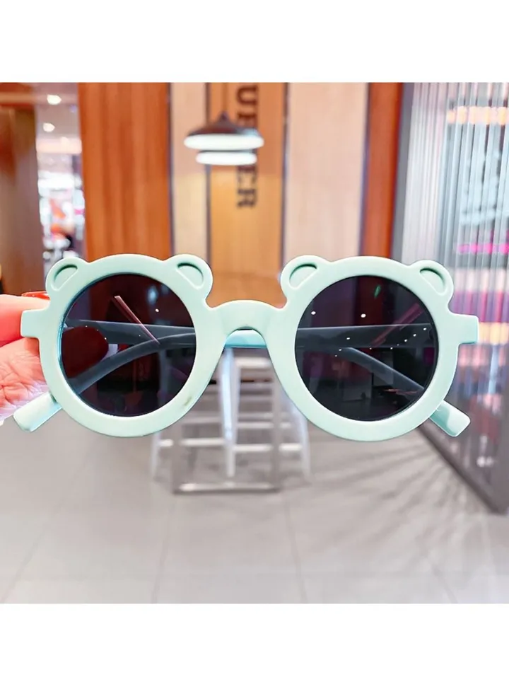 Summer round frame bear children's sunglasses