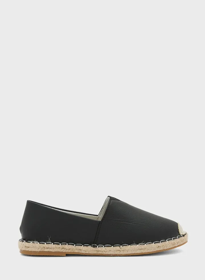 Pu Slip On Espadrille