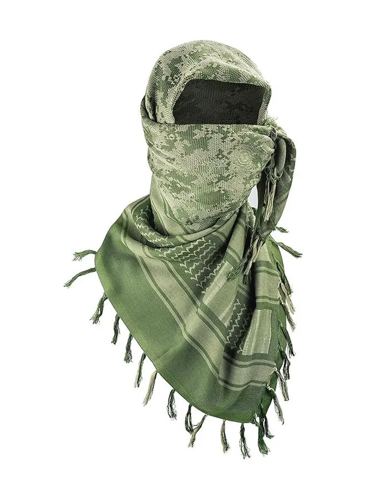 Neck scarf, headscarf, Palestinian style, classic green unisex tactical faceband to protect against cold