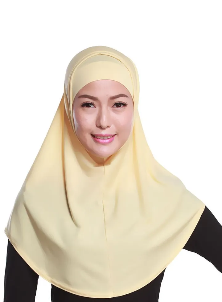 2-Piece Head Cover Hijab Beige