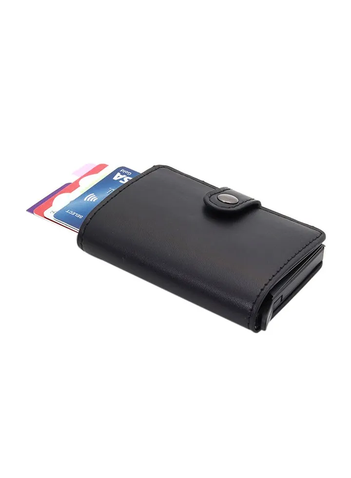 Leather Business Card Holder Black