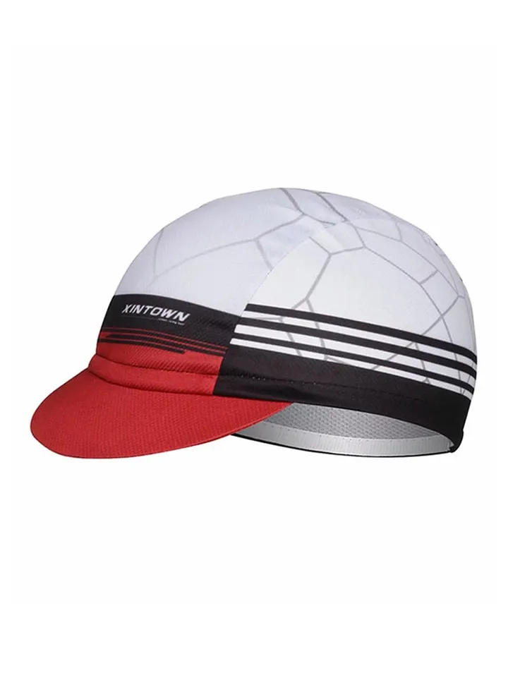 Striped Cap White